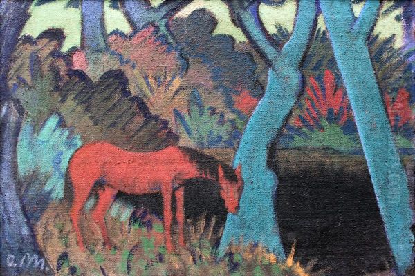 Horse at Black Water - view 1