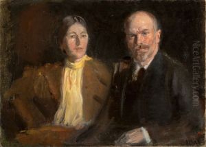 Selvportraet med Anna Ancher.