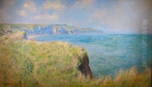 Bord des falaises a Pourville by Claude Oscar Monet