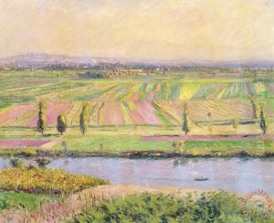 La Plaine de Gennevilliers by Gustave Caillebotte