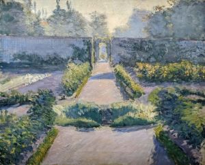 The Kitchen Garden, Yerres" by Gustave Caillebotte