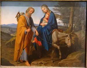 Flucht nach Agypten by Joseph von Fuhrich
