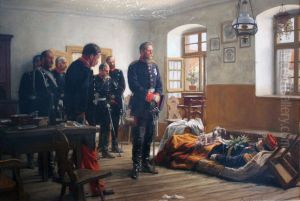 Crown Prince Friedrich Wilhelm on the body of General Abel Douay, Weissenburg on the 4th August 1870