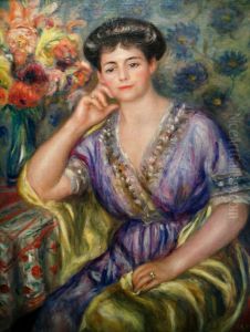 Portrat von Madame Joseph Durand Ruel by Pierre Auguste Renoir