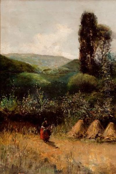 Paisaje Con Campesina - view 1