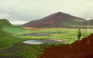Landscape with a hunter. by Carl Wurtzen