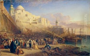 Le Depart d'Israelites pour la Terre sainte (scene algerienne)