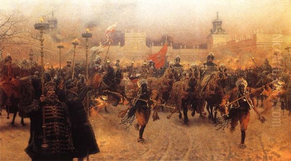 John III SobieskiDeparting fromWilanow. - view 1
