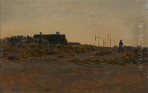 Evening at Skagen Osterby. by Wilhelm Xylander