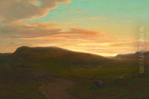 Landscape with a shepherd. - view 1