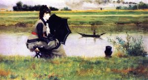 Luna di miele (pesca sulla Senna) by Federico Zandomeneghi