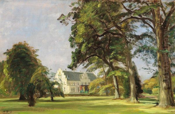 A manor house seen from the park. - view 1
