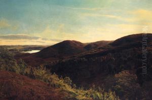 An extensive moorland landscape. by Christian Zacho