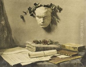 Still life with Beethoven Mask by Salomon Garf