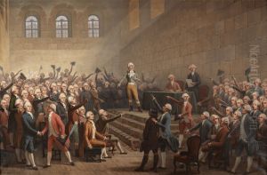 Assemblee des trois ordres du Dauphine au chateau de Vizille le 21 Juillet 1788 by Alexandre Debelle