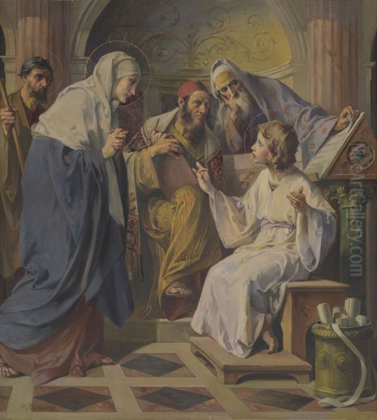 Terugvinding van Jezus in de tempel - view 1