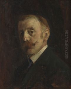 Portret van de schilder Jules Brouwers Portret van de schilder Jules Brouwers