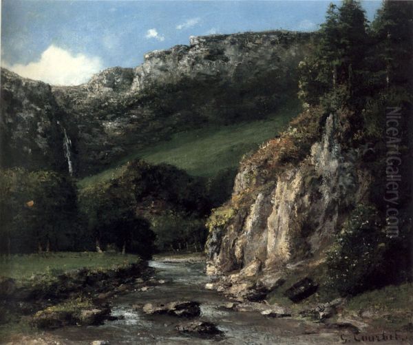 Stream in the Jura Mountains(The Torrent) - view 1
