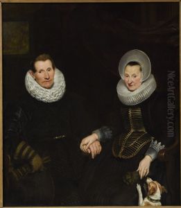 Portret van een echtpaar of moeder en zoon Portret van een echtpaar of moeder en zoon