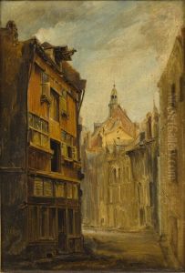 Middeleeuws houten huis aan de Kersenmarkt te Maastricht