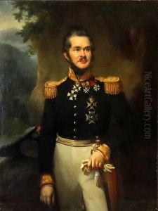 portrait of Hubert Joseph Jean Lambert de Stuers by Jan Adam Kruseman