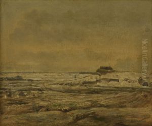 Jekerdal met fort St.Pieter by Alexander Schaepkens