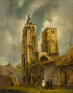 De torens van de kerk van het St.Antoniusklooster te Maastricht