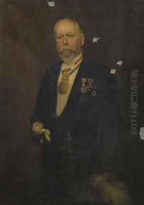 Portret van Joseph Laurent Hubert Polis (1845-1915), erepresident Societeit Momus Portret van Joseph Laurent Hubert Polis (1845-1915), erepresident Societeit Momus