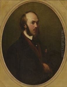 Portret van Alexander Batta (1816-1902), cellist by Jacobus Josephus Eeckhout