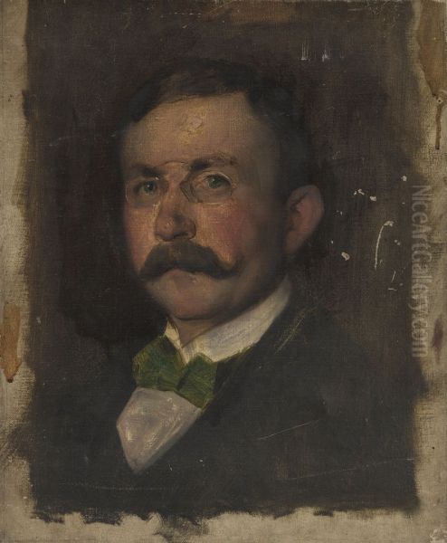 Portret van een man (vermoedelijk Hermann Schmitz) - view 1