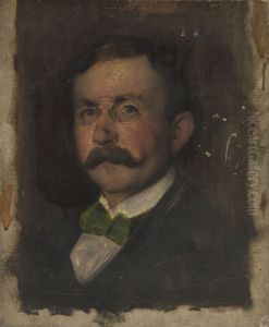 Portret van een man (vermoedelijk Hermann Schmitz) Portret van een man (vermoedelijk Hermann Schmitz)