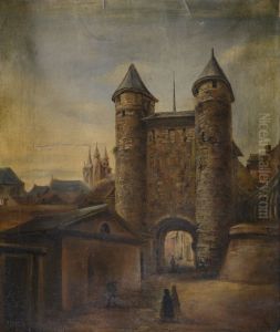 Helpoort vanaf het zuiden by Alexander Schaepkens