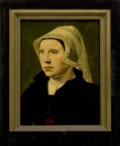 Portret van een onbekende vrouw by Jan Van Scorel