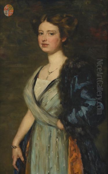Portret van mw. R.J.J. baronesse Dirkinck von Kolenfeld (geb. 1890 Obbicht, in 1911 gehuwd met G.F. de Roo) - view 1