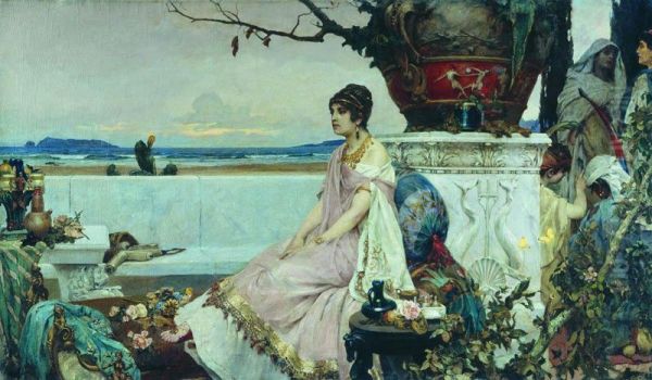 Roman Woman at a Reservoir - view 1