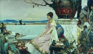 Roman Woman at a Reservoir by Pavel Svedomsky