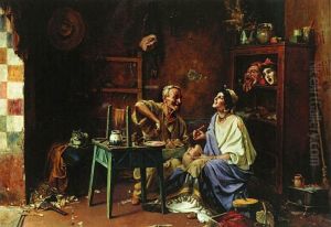 In the Masks Worshop by Pavel Svedomsky