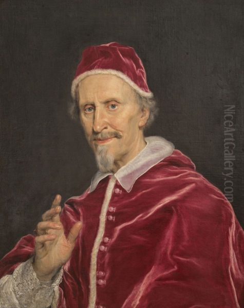Ritratto di papa Clemente IX Rospigliosi benedicente - view 1