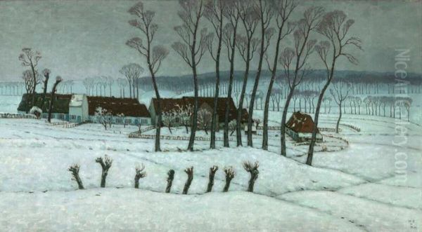 Snow at Berchem-Sainte-Agathe - view 1