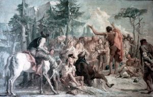 Predicazione di Giovanni Battista by Giovanni Domenico Tiepolo