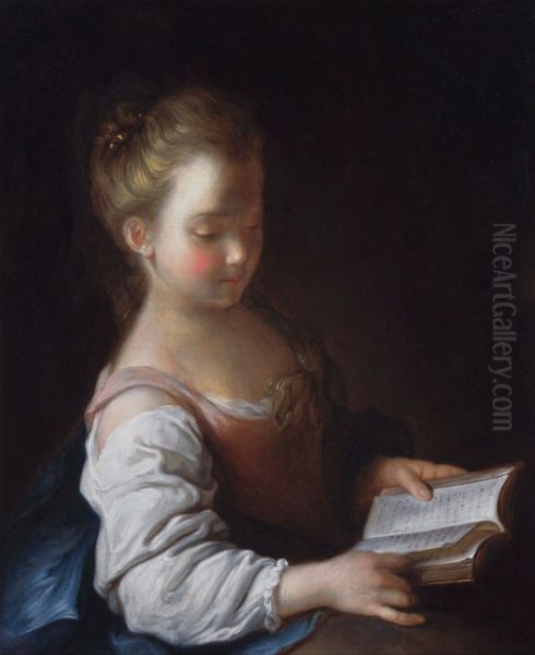 Young woman reading - view 1