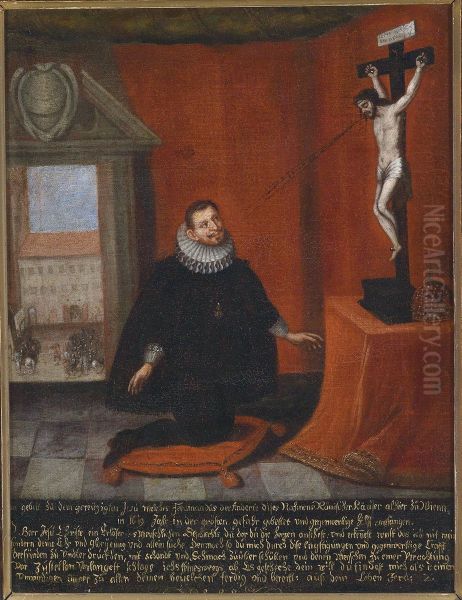 Kaiser Ferdinand II. vor dem Kreuz in der Hofburg - view 1