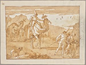 The Punchinello Riding a Camel at the Head of a Caravan The Punchinello Riding a Camel at the Head of a Caravan
