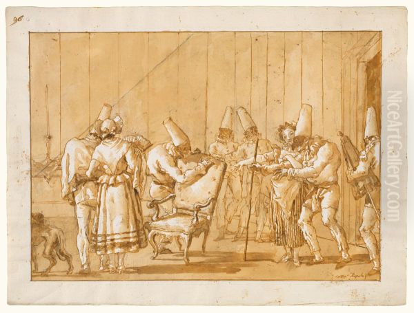 Punchinello is Helped to a Chair - view 1