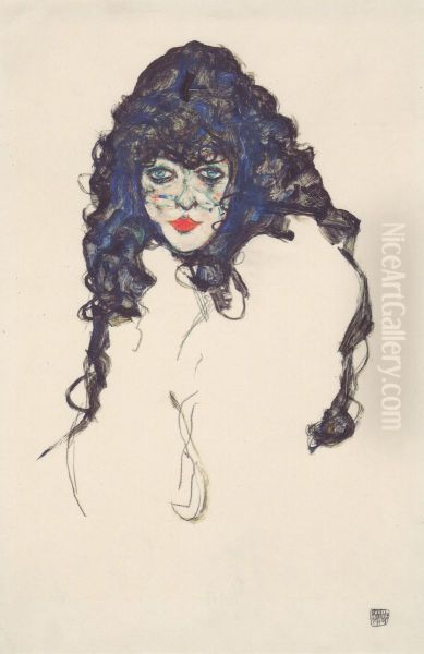 Woman with black Hair - view 1