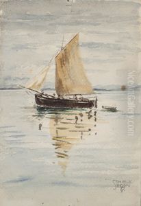 Segelschiff mit Spiegelungen