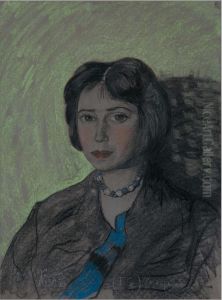 Portrait of Jadwiga Truskolaska nee Dymnicka by Stanislaw Ignacy Witkiewicz (Witkacy)