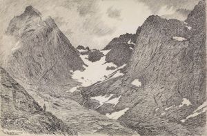The Raftsund Mountains by Theodor Kittelsen