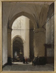 Interieur van de Grote Sint-Laurenskerk te Alkmaar,