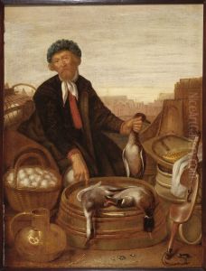 Gevogelte verkoper.